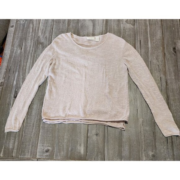 J. Jill Women's Sweater Top Long Sleeve Lightweight Knit Small Tan - Picture 6 of 9